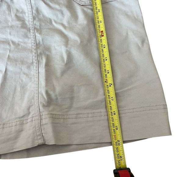 Kersh Khaki Belted Skirt Size M Cotton Tencel Stretch Pockets Casual Workwear - Picture 13 of 14